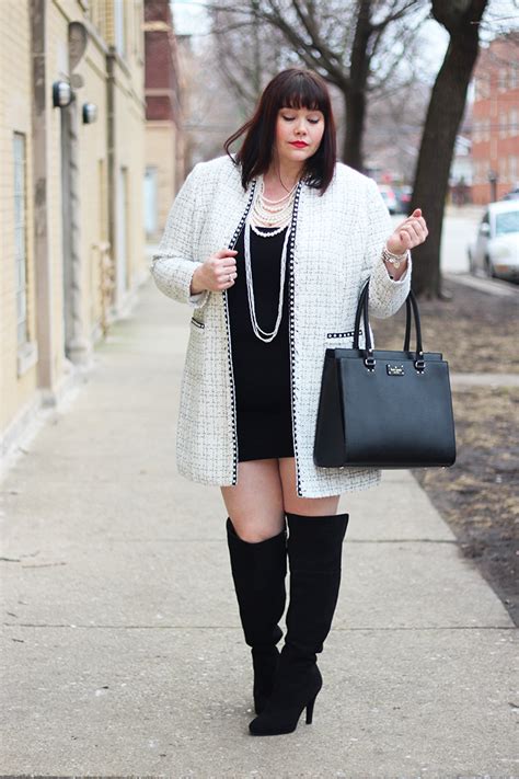 plus size chanel style blazer